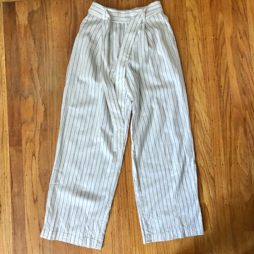Uniqlo Paper Bag High Waist Wide Leg Pants